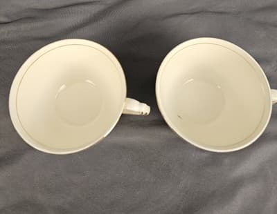Edwin M Knowles China 2 Tea / Coffee Cup Vintage Golden Wheat No Saucers - Thumbnail 2