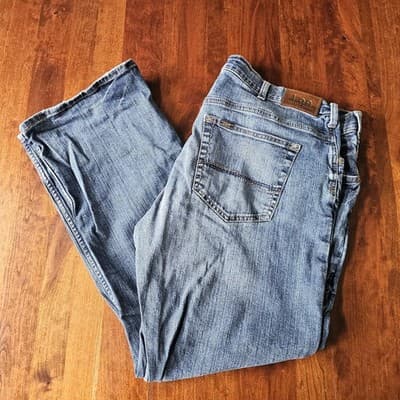 Mens 42x32 Lee Modern Series Jeans Blue Med. Wash Relaxed Fit Bootcut - Thumbnail 13