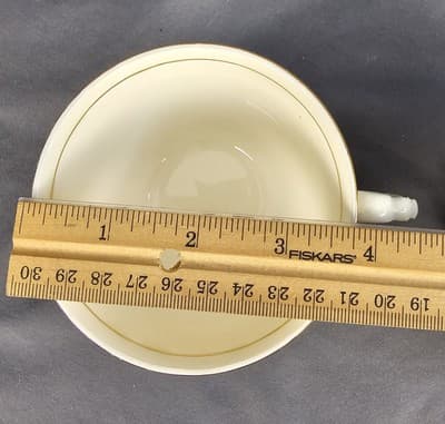 Edwin M Knowles China 2 Tea / Coffee Cup Vintage Golden Wheat No Saucers - Thumbnail 4
