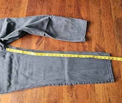 Men's Bugle Boy Gold Crest 740 Relaxed Fit 36x30 Black Faded Mid Rise - Thumbnail 6