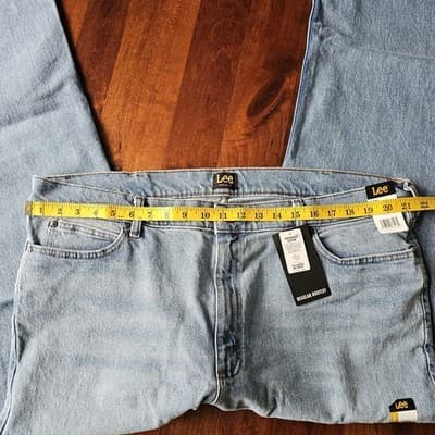 Lee Men's Regular Fit Bootcut Jeans - NEW 42 x 32 Zip/Button Closure 5-Pocket - Thumbnail 6