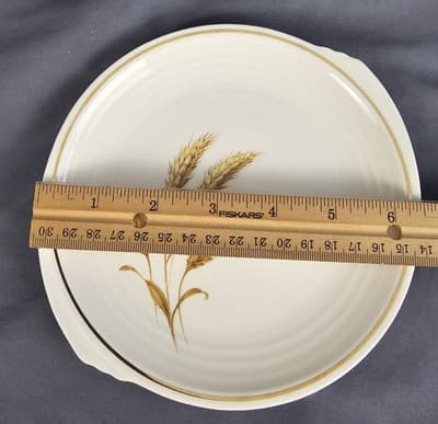 Edwin M Knowles China Salad Plate 6.50" Vintage Golden Wheat - Thumbnail 3