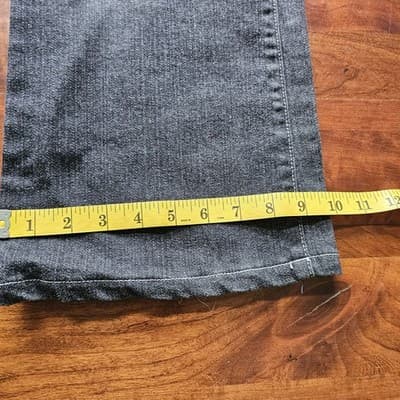 L.A Blues Womens Jeans Rodeo Boot Cut Stretch Black Wash Denim High Rise Avg 2 - Thumbnail 8