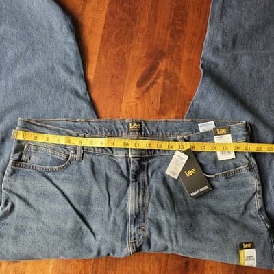 Lee Men's Regular Fit Bootcut Jeans Blue NEW 42 x 32 Zip/Button Closure 5-Pocket - Thumbnail 7