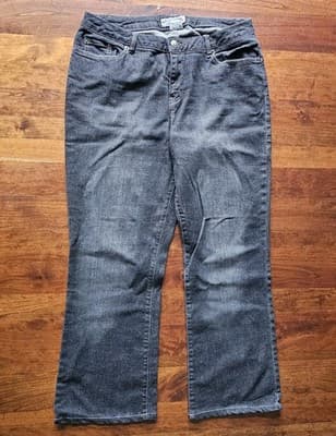 L.A Blues Womens Jeans Rodeo Boot Cut Stretch Black Wash Denim High Rise Avg 2 - Thumbnail 2