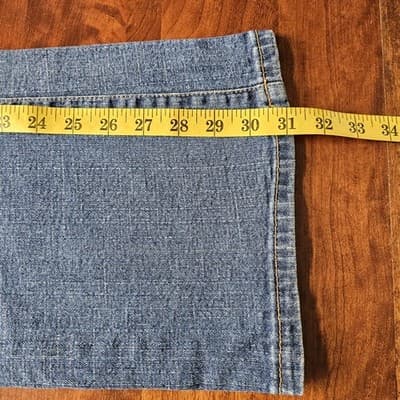 L.A Blues Womens Jeans Rodeo Boot Cut Stretch Blue Wash Denim High Rise Avg 2 - Thumbnail 7