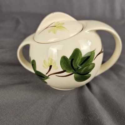 BLUE RIDGE SOUTHERN POTTERY Stanhome Sugar Bowl Handles Lid - Thumbnail 2