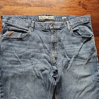 Mens Ariat Legacy M4 Relaxed Boot Cut 40/32 Jeans Pants Medium Light Wash - Thumbnail 4