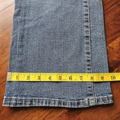 L.A Blues Womens Jeans Rodeo Boot Cut Stretch Blue Wash Denim High Rise Avg 2 - Thumbnail 8