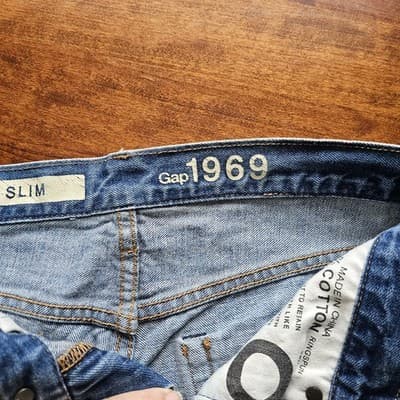 Gap 1969 Slim Medium Wash Denim Jeans Women's Size 28x30 - Thumbnail 11