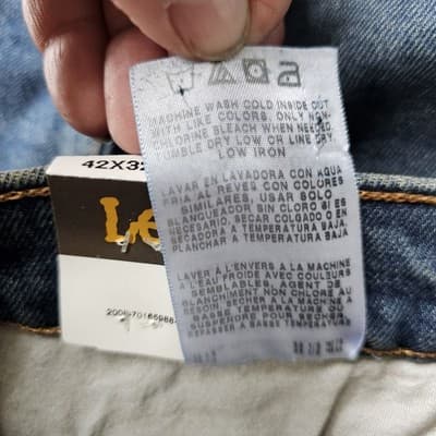 Lee Men's Regular Fit Bootcut Jeans Blue NEW 42 x 32 Zip/Button Closure 5-Pocket - Thumbnail 13