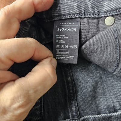 Stockholm Atelier & Other Stories Womens Black Jeans 26w 32Inseam Straight Leg - Thumbnail 7