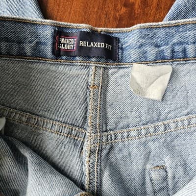 Faded Glory Womens Relaxed Fit Jeans Size 14 Light Wash Inseam 28" - Thumbnail 12
