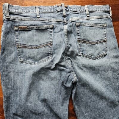 Mens Ariat Legacy M4 Relaxed Boot Cut 40/32 Jeans Pants Medium Light Wash - Thumbnail 3