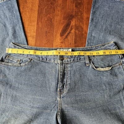 L.A Blues Womens Jeans Rodeo Boot Cut Stretch Blue Wash Denim High Rise Avg 2 - Thumbnail 10