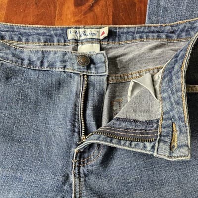 L.A Blues Womens Jeans Rodeo Boot Cut Stretch Blue Wash Denim High Rise Avg 2 - Thumbnail 11