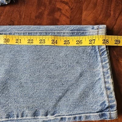 Faded Glory Womens Relaxed Fit Jeans Size 14 Light Wash Inseam 28" - Thumbnail 7