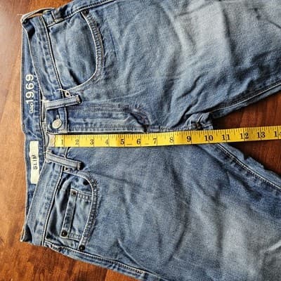 Gap 1969 Slim Medium Wash Denim Jeans Women's Size 28x30 - Thumbnail 7
