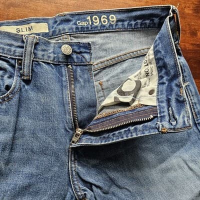 Gap 1969 Slim Medium Wash Denim Jeans Women's Size 28x30 - Thumbnail 9