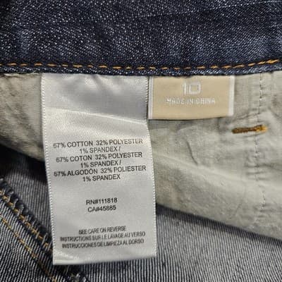 Michael Kors Women's Blue Jeans Size 10 Wide Leg RN 111818 Stretch - Thumbnail 13