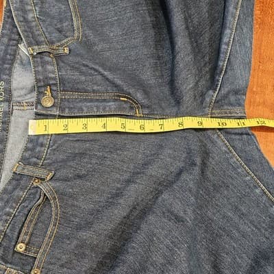 Michael Kors Women's Blue Jeans Size 10 Wide Leg RN 111818 Stretch - Thumbnail 9