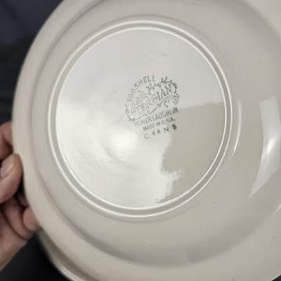 Homer Laughlin Eggshell Georgian Soup Bowls Set of 3 Vintage USA C44N5 8.25" - Thumbnail 6