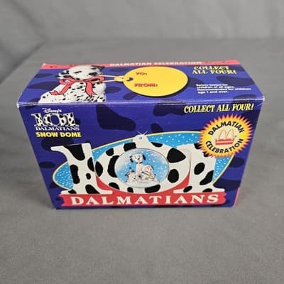 1996 Disney's 101 Dalmatians Snow Dome McDonalds Toy 101 Globe in Box - Thumbnail 5