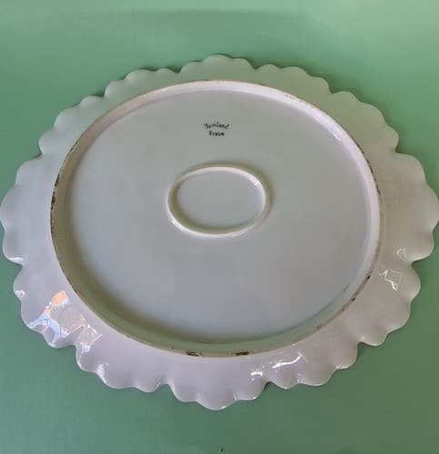 Haviland & Co Platter France Pink Roses 11" x 9" Excellent Condition - Thumbnail 6
