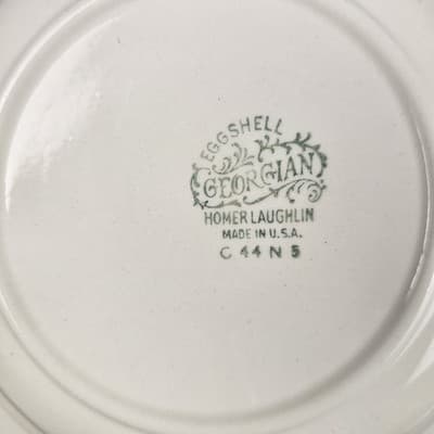 Homer Laughlin Eggshell Georgian Soup Bowls Set of 3 Vintage USA C44N5 8.25" - Thumbnail 7