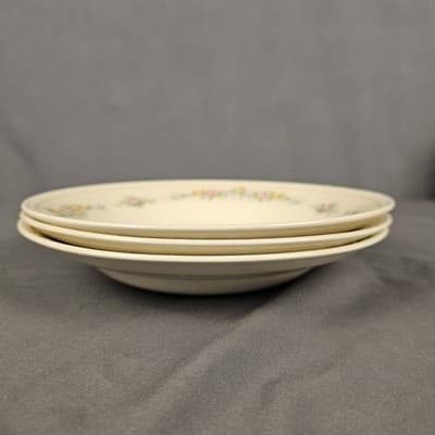 Homer Laughlin Eggshell Georgian Soup Bowls Set of 3 Vintage USA C44N5 8.25" - Thumbnail 3