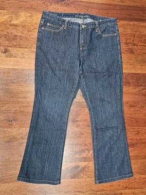 Michael Kors Women's Blue Jeans Size 10 Wide Leg RN 111818 Stretch - Thumbnail 2
