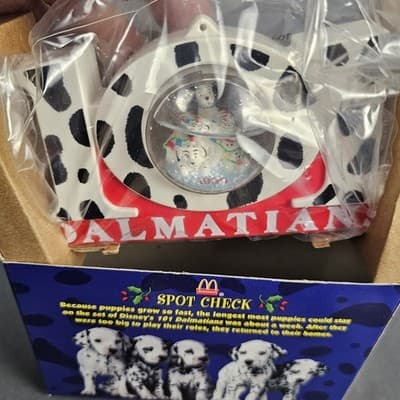 1996 Disney's 101 Dalmatians Snow Dome McDonalds Toy 101 Globe in Box - Thumbnail 7