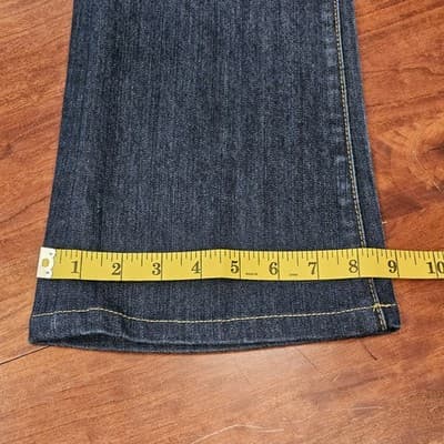 Michael Kors Women's Blue Jeans Size 10 Wide Leg RN 111818 Stretch - Thumbnail 8