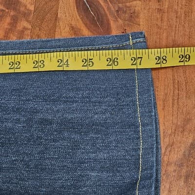Michael Kors Women's Blue Jeans Size 10 Wide Leg RN 111818 Stretch - Thumbnail 7