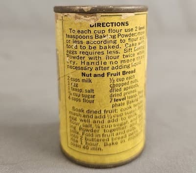 Vintage Rawleigh's Phosphate Baking Powder Tin - The W . T.Rawleigh Co. - Thumbnail 3