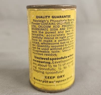 Vintage Rawleigh's Phosphate Baking Powder Tin - The W . T.Rawleigh Co. - Thumbnail 4