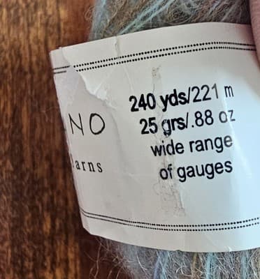 Yarn Crystal Palace Kid Merino Col 2001 Cocoa Blues Mohair Merino 25gr 240yd - Thumbnail 2