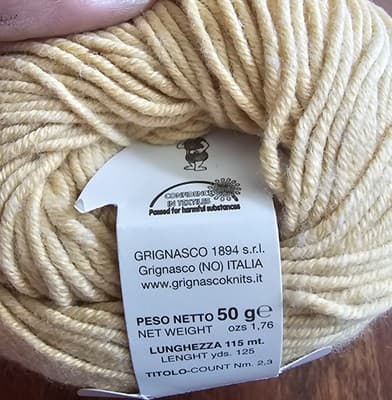 Yarn Springfield Village peach Grignasco Merino Cotton 50gr 125yd - Thumbnail 2