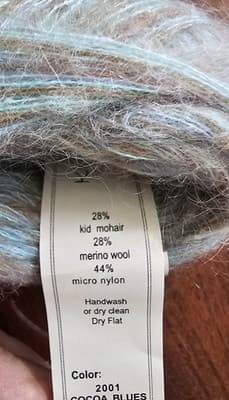 Yarn Crystal Palace Kid Merino Col 2001 Cocoa Blues Mohair Merino 25gr 240yd - Thumbnail 5