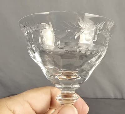 Hawk's Beverly Stemware Champaige Tall Sherbert Blown Glass USA Set of 2 - Thumbnail 6