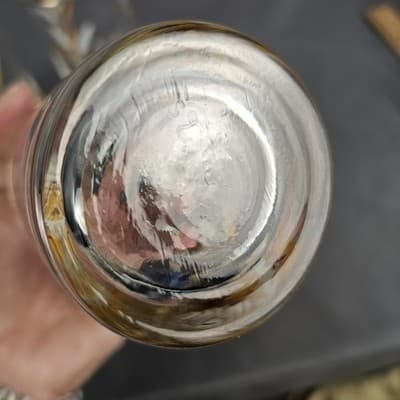 Vintage Libby 5 1/2”X 2.75" Wheat Glasses 8oz White and Gold Rim - Lot of 4 - Thumbnail 6
