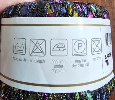 Yarn KFI Dazzle 100% Nylon 25gr, 82yd, Multi Color Shade 78 - Thumbnail 3