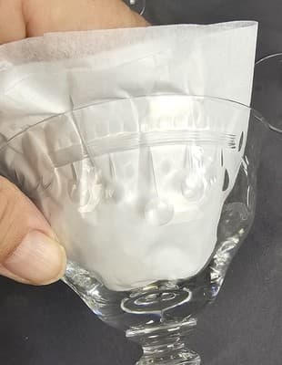 Hawk's Beverly Stemware Champaige Tall Sherbert Blown Glass USA Set of 2 - Thumbnail 11