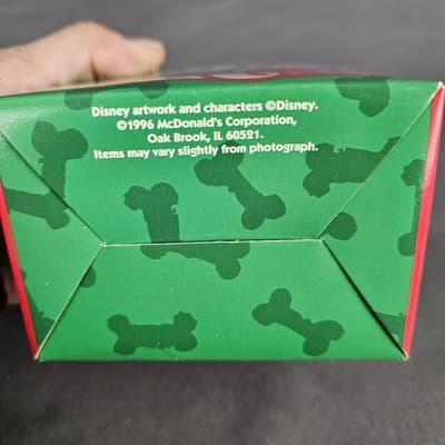 1996 Disney's 101 Dalmatians Snow Dome McDonalds Toy Dog Sledding Globe in Box - Thumbnail 4