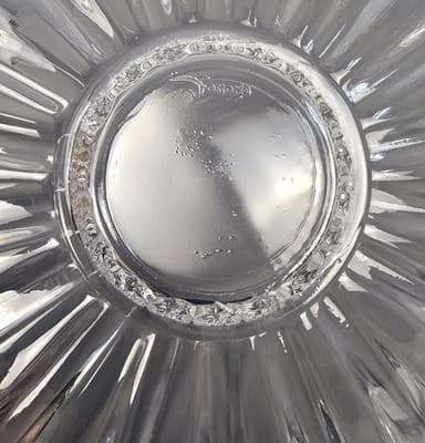 Vintage Fosteria Clear Sunburst Large Bowl 11" - Thumbnail 6