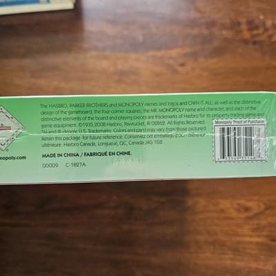 Milton Bradley 2009 Monopoly with Speed Die NIB Never Opened Still in plastic - Thumbnail 5