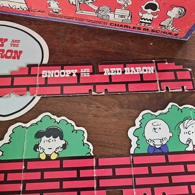 1970 Milton Bradley Snoopy and the Red Baron Skill and Action Game - Thumbnail 15