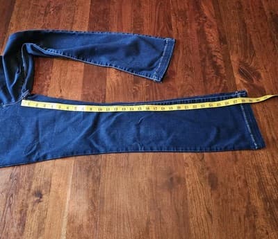 INC Denim Skinny Leg Regular Fit Women Size 6P Stretch Low Rise Dark Wash Jeans - Thumbnail 4