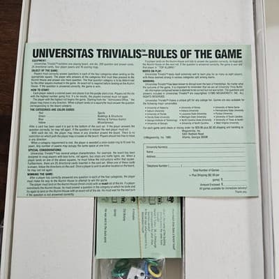 1985 Nittany Lion Trivia Penn State Board Game Open Never Used - Thumbnail 6