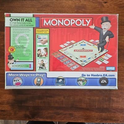 Milton Bradley 2009 Monopoly with Speed Die NIB Never Opened Still in plastic - Thumbnail 2